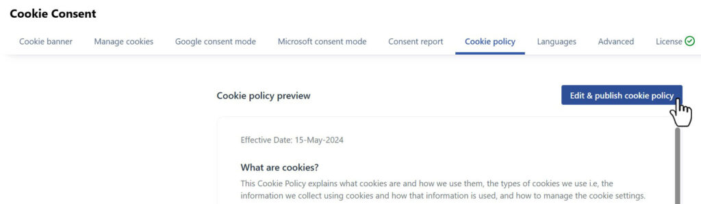 webtoffee create cookie policy