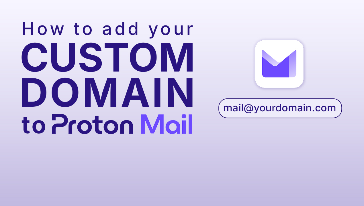 proton mail custom domain tutorial
