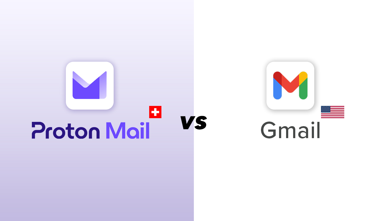 Proton Mail vs Gmail comparison